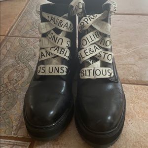 Zara combat boots